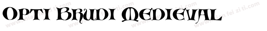 Opti Brudi Medieval字体转换